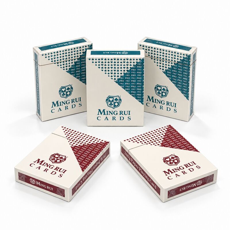 Quality 280g Blue Core Paper Playing Cards with Custom Logo and Back Design factory