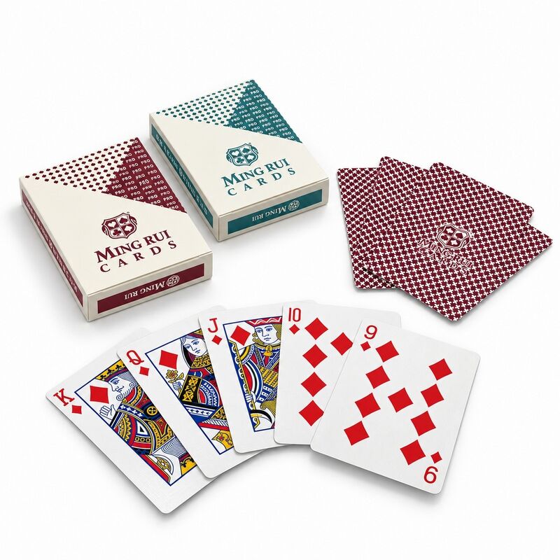 Quality 280g Blue Core Paper Playing Cards with Custom Logo and Back Design factory