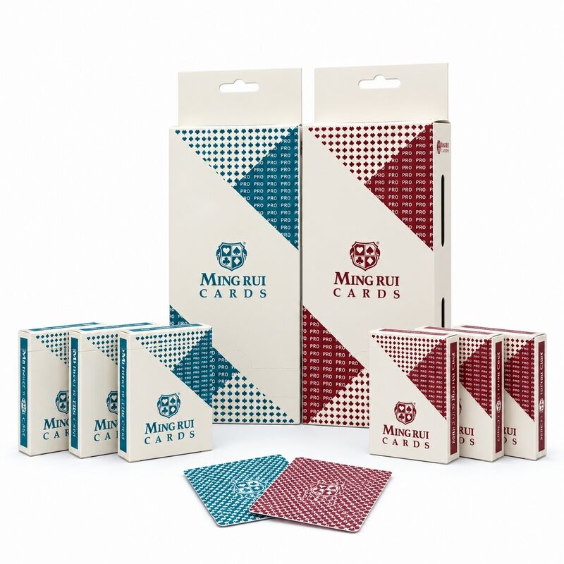 Quality 280g Blue Core Paper Playing Cards with Custom Logo and Back Design factory
