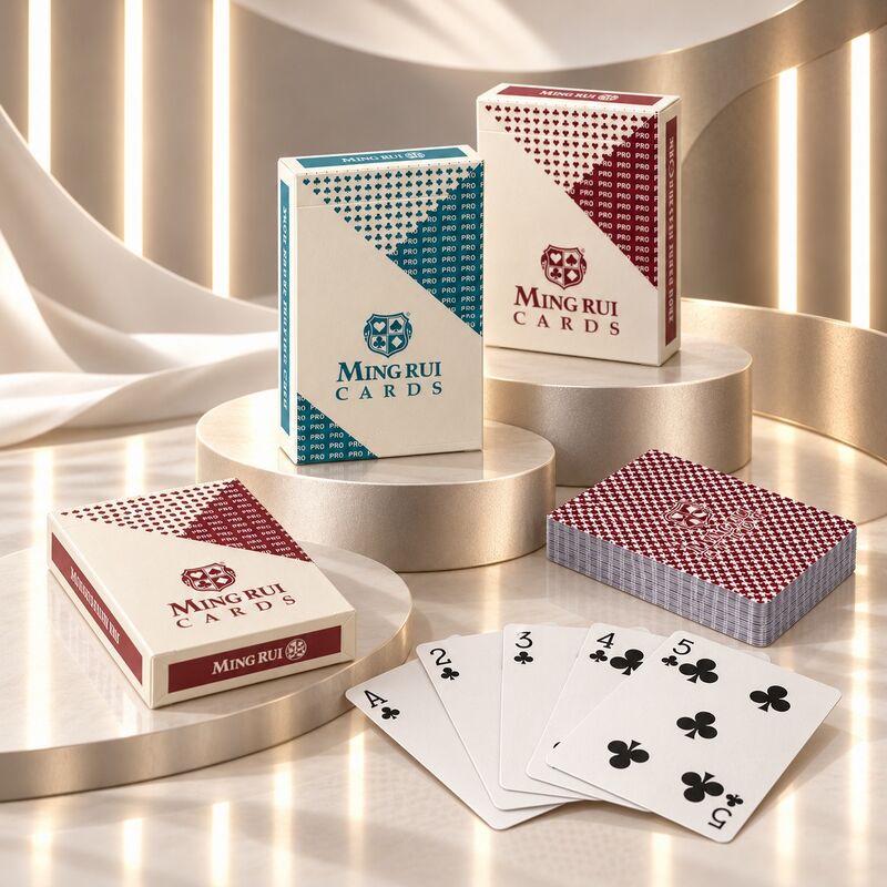 Quality 280g Blue Core Paper Poker Cards with Optional UV Security Features factory