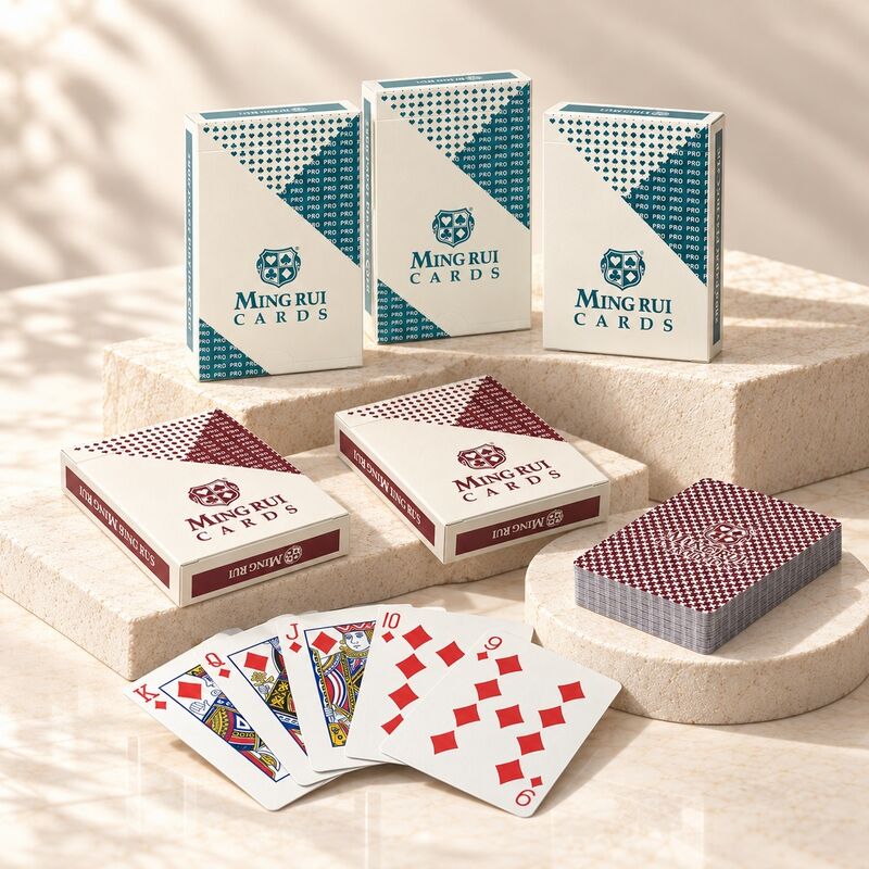 Quality 280g Blue Core Paper Poker Cards with Optional UV Security Features factory