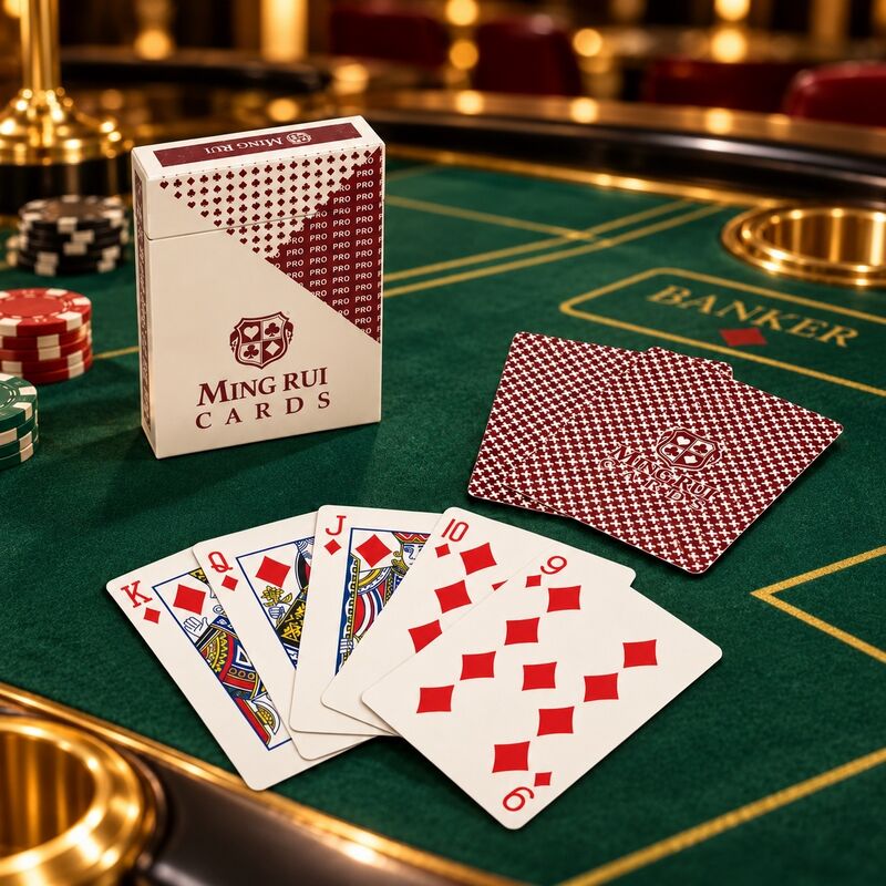 Quality Manufacturer Wholesale of Blue-Core Playing Cards for Casino and Club Poker Games factory