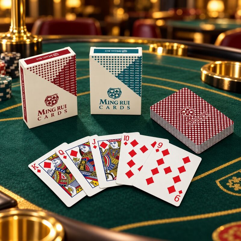 Quality Manufacturer Wholesale of Blue-Core Playing Cards for Casino and Club Poker Games factory