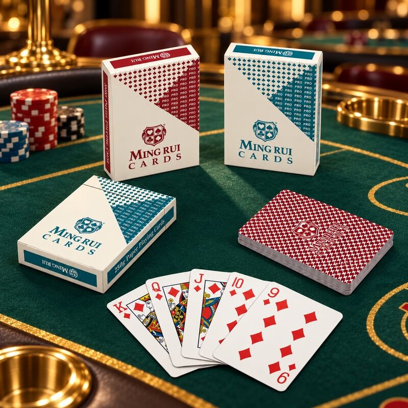 Quality Manufacturer Wholesale of Blue-Core Playing Cards for Casino and Club Poker Games factory
