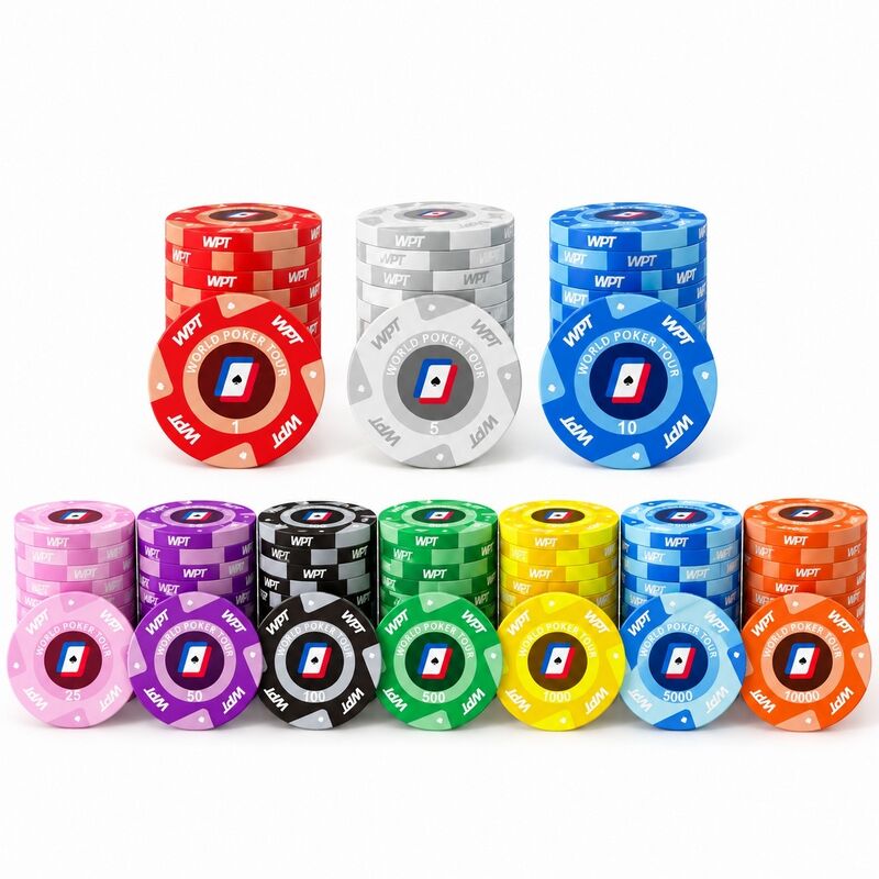 Quality Custom Ceramic Poker Chips for Texas Holdem Clubs and Casino Table Games factory