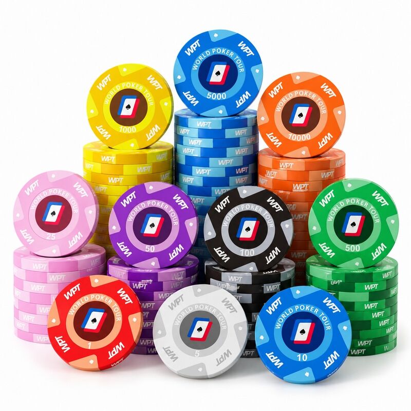 Quality Custom Ceramic Poker Chips for Texas Holdem Clubs and Casino Table Games factory