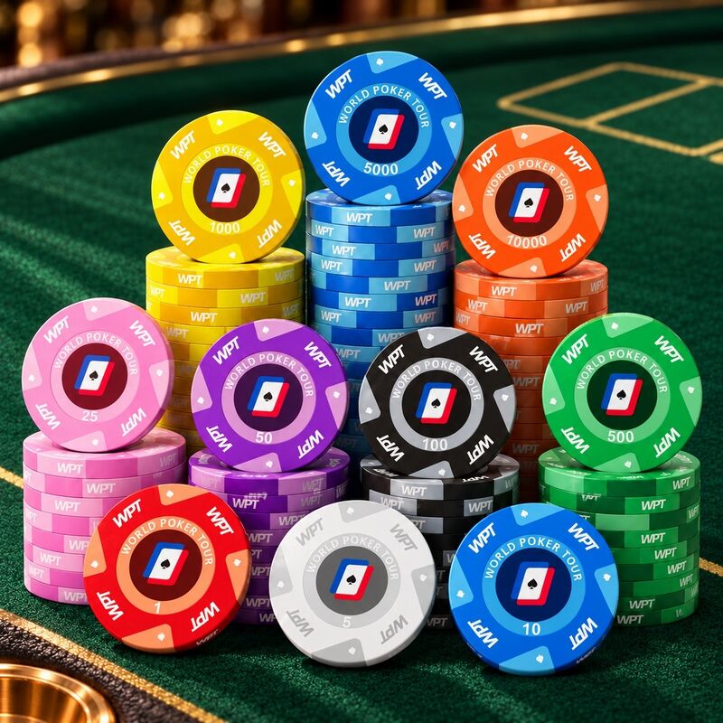 Quality Wholesale WPT Ceramic Poker Chips for Casino Poker Table Game  factory