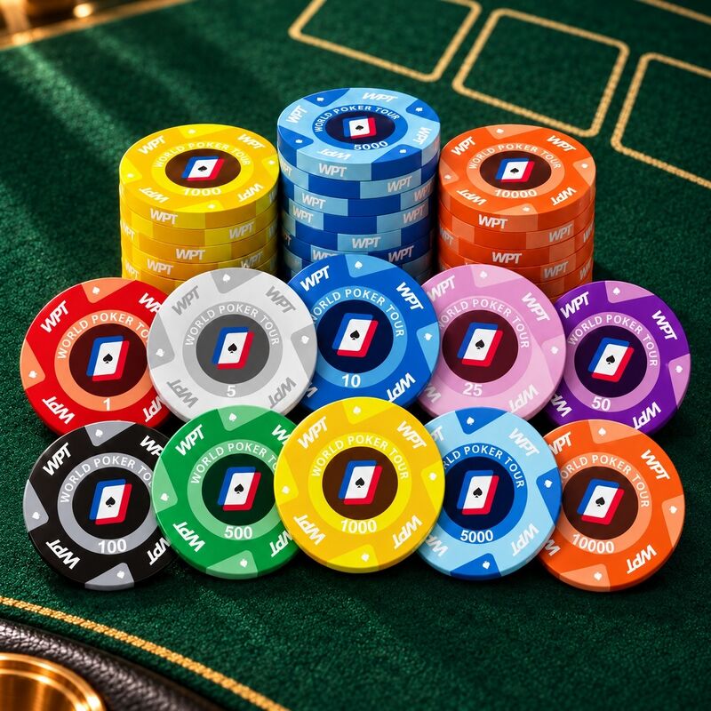 Quality Wholesale WPT Ceramic Poker Chips for Casino Poker Table Game  factory