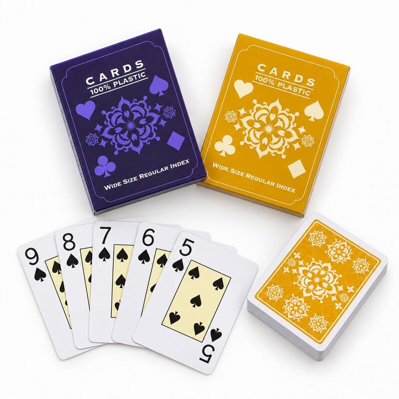 Quality 100% PVC Plastic Playing Cards Poker Size with Custom Packaging factory