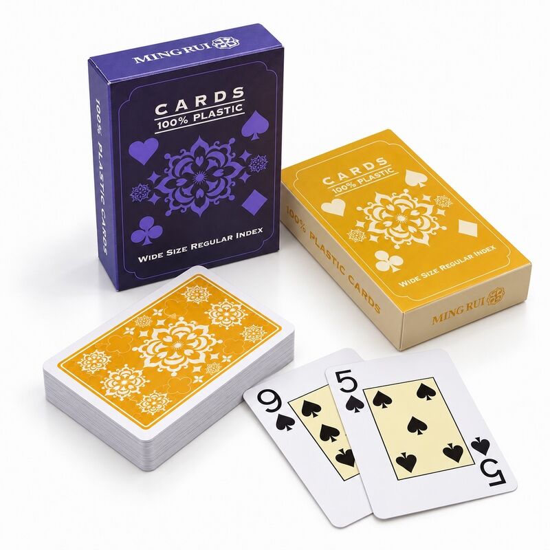 Quality 100% PVC Plastic Playing Cards Poker Size with Custom Packaging factory