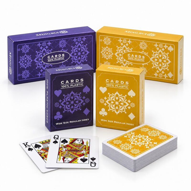 Quality 100% PVC Plastic Playing Cards Poker Size with Custom Packaging factory