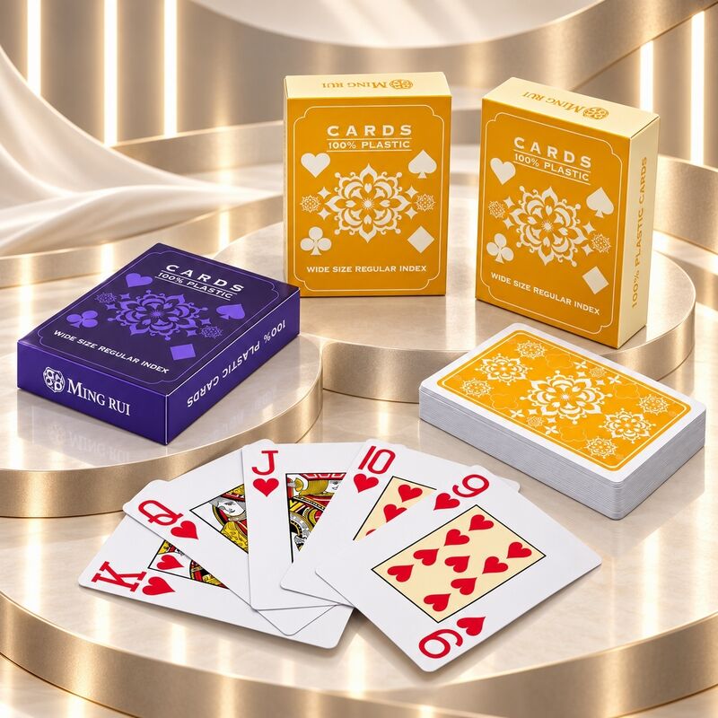 Quality 100% PVC Plastic Playing Cards for Texas Hold'em Table Games factory
