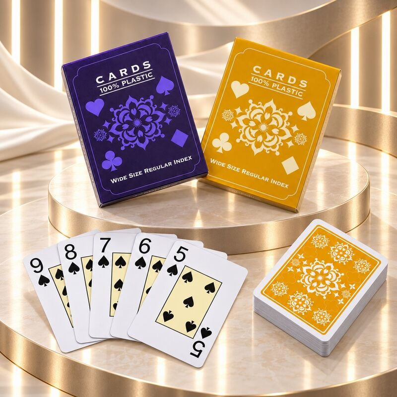Quality 100% PVC Plastic Playing Cards for Texas Hold'em Table Games factory