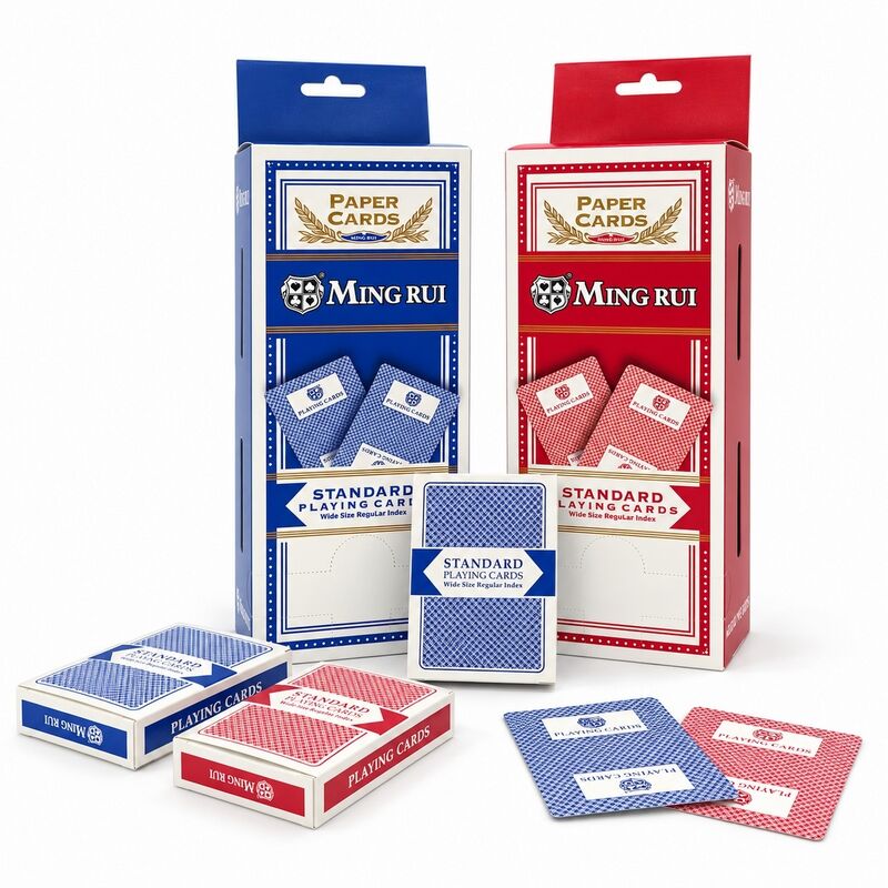 Quality Professional Poker Size Playing Cards with German Black Core Paper factory