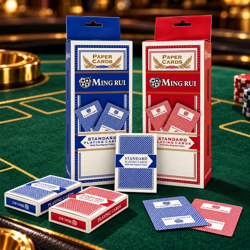 Quality Customizable German Black-Core Playing Cards for Casino Baccarat Games factory