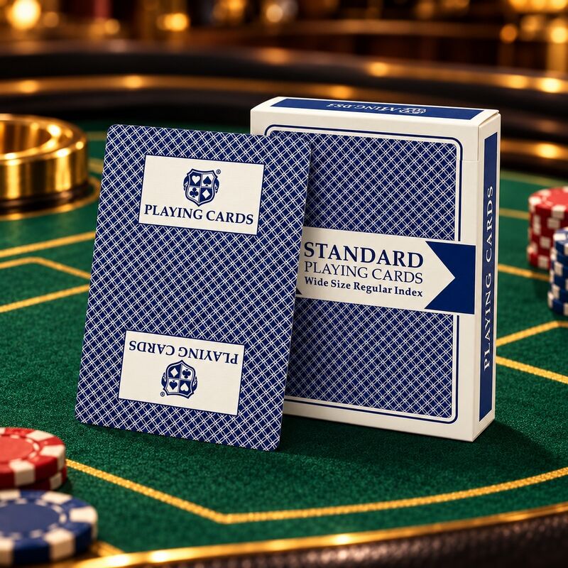 Quality Customizable German Black-Core Playing Cards for Casino Baccarat Games factory