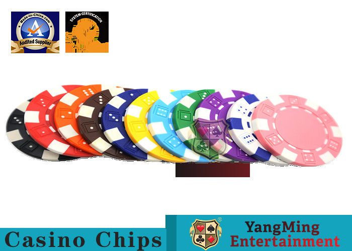 Jakość PMS Printing Casino Poker Chips Abs Plastikowy wewnętrzny stalowy rdzeń Materiał ochrony środowiska fabryka