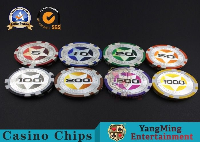 Jakość ABS Casino chipy RFID 12g Clay Poker Chips z ostateczną naklejką, średnica 40mm fabryka