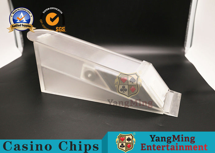 370*150*100mm Casino Card Shoe / 8 Deck Transparent Acrylic Poker Dealer Shoe