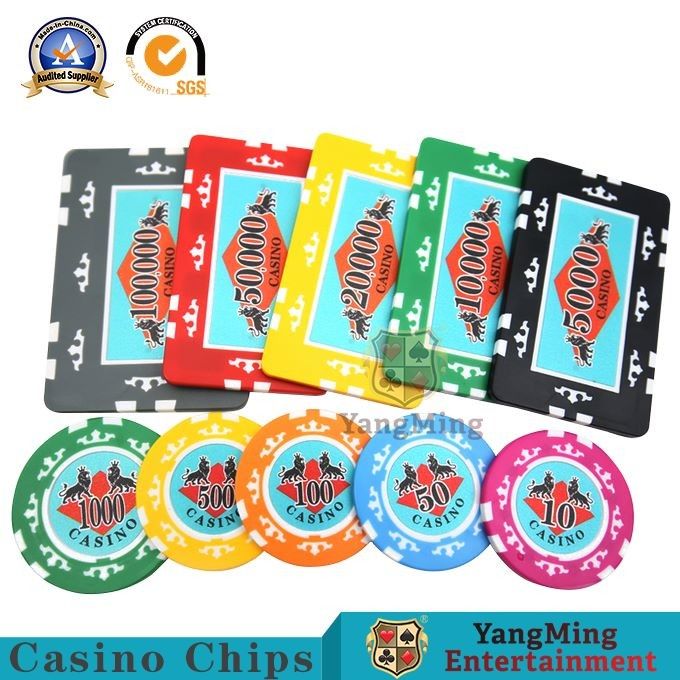 Customised Printable ABS Laser Poker Chips 75*45,81*55MM 760PCS