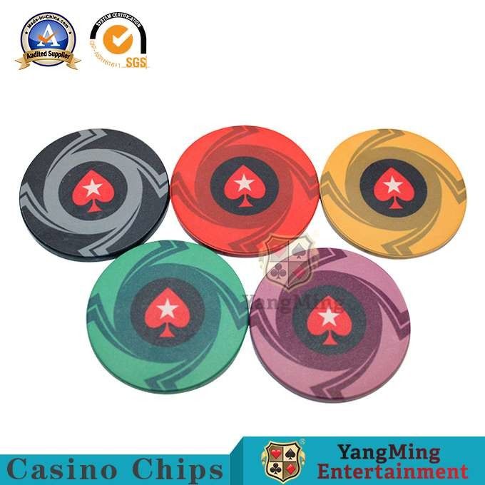 Professional 10g Sublimation Custom Ceramic Poker Chips For Casino Game