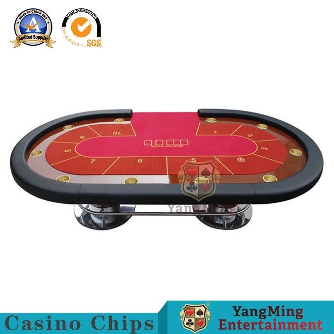 6 Colors Casino Poker Table Texas Hold'em Baccarat Square Tbale With Ten Players