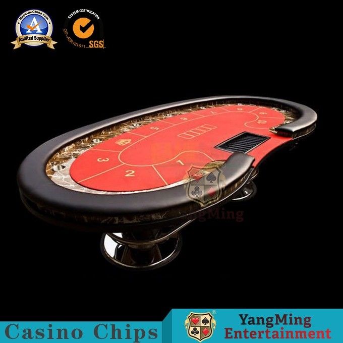 Calidad Tabla Texas Hold del póker del casino de 6 colores ellos cuadrado Tbale del bacará con diez jugadores fábrica