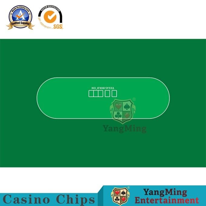 Waterproof Flannelette Casino Table Layout With Baccarat Texas Poker Deluxe Customize