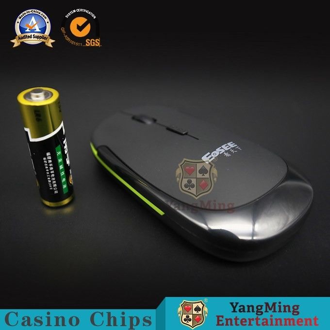2.4GHz Baccarat Gambling Systems Black CPI Resolution Driver Optical Casino Computer PC Wireless Mouse