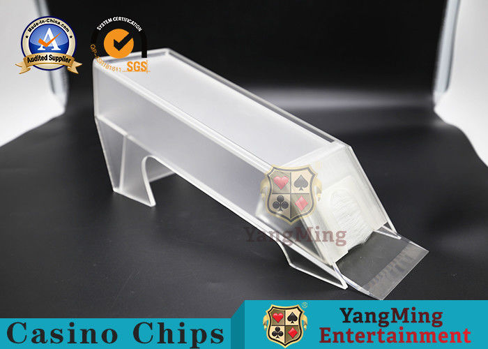 Qualität Plexiglas-Bürsten-Händler-Schuh-Kasino-Schlurfen für das Spielen von Texas Hold sie Schürhaken-Spielkarten Fabrik