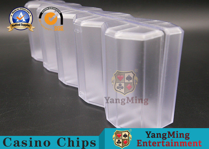 Casino RFID Chips 100 PCS Gambling Chips Display Rack, 40-45mm Poker Chip Tray With Lid YM-CT12