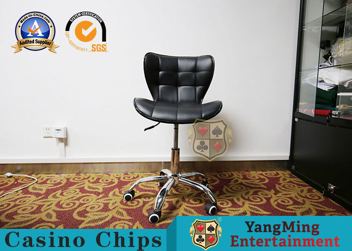 Jakość Krzesła biurowe ze skóry PU Casino Club ESD w kolorze czarnym z oparciem fabryka