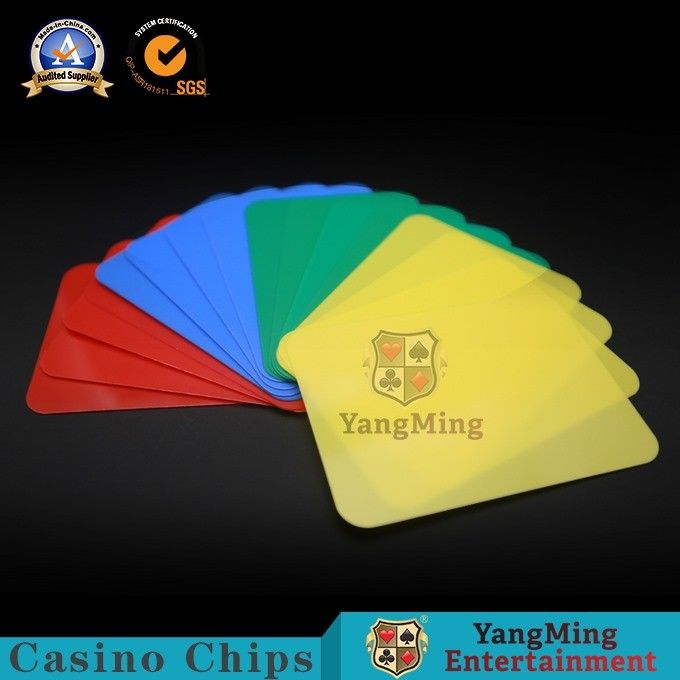 SGS Poker Table Cards Casino Game Accessories Plastic 100% PVC 88*63mm Texas Hold'em Cards