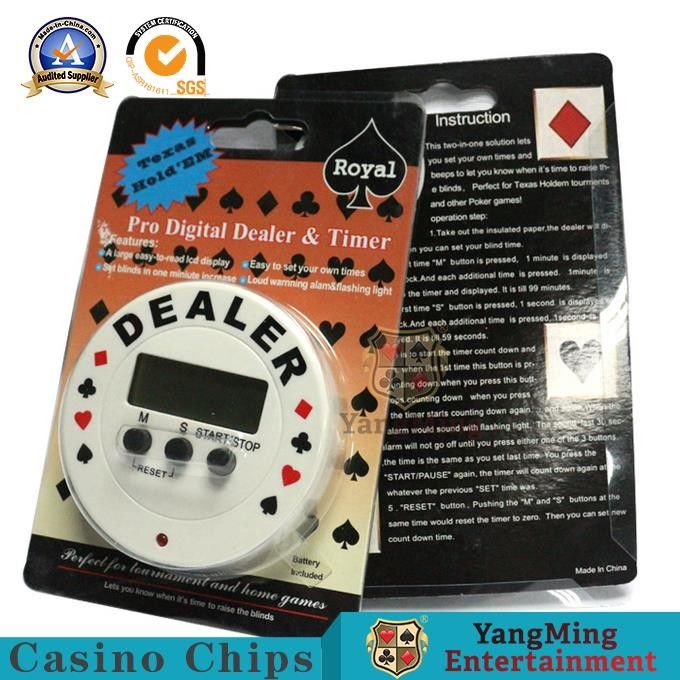 Calidad Contador de tiempo oficial del distribuidor autorizado del casino del contador de tiempo del torneo del póker del botón electrónico del distribuidor autorizado de la cuenta descendiente de Digitaces para Texas Holdem fábrica