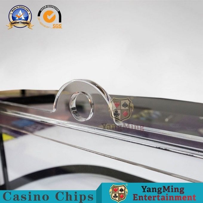 Acrylic Thicken Chips Carrier Roulette Wheel Gambling Table Dedicated Casino Chips Dealer Holder