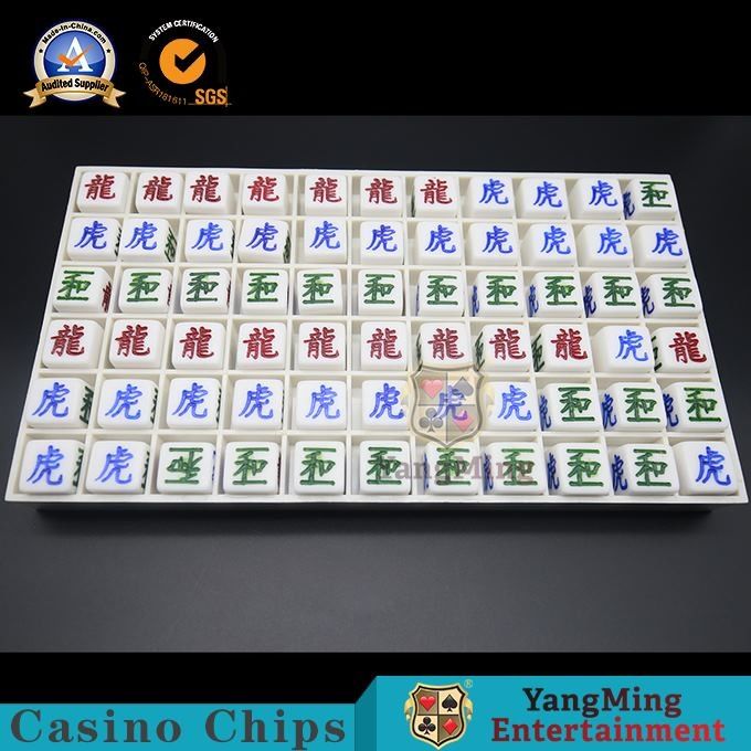 Qualità Indicatore manuale di risultato del casinò del gioco degli accessori dello schermo dedicato di Dragon Tiger Game Engraving Ink Silk fabbrica