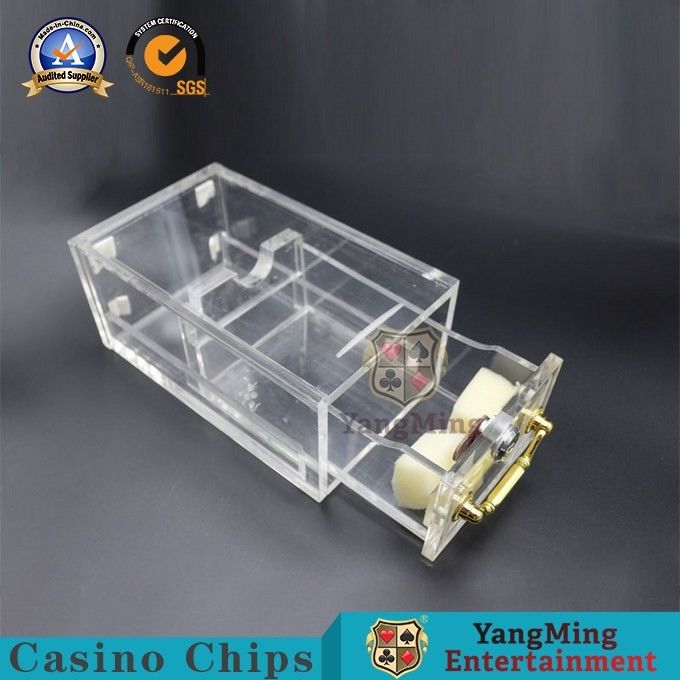 Gambling Games Poker Discard Holder Thick Acrylic 8 Decks 88*63mm Playing Cards Holder