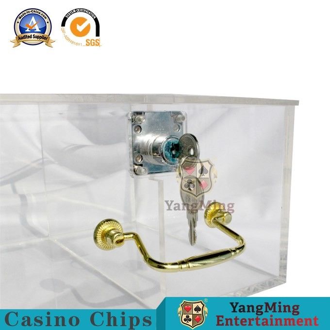 Safety Casino Game Accessories Roulette Nylon Two Rows Chips Discard Gambling Table Poker Chips Box