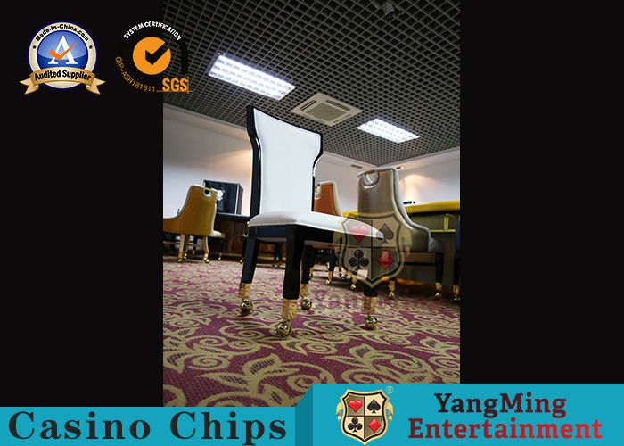 Jakość Texas Poker Games Baccarat Tapicerowane skórzane krzesło z niestandardowym logo fabryka