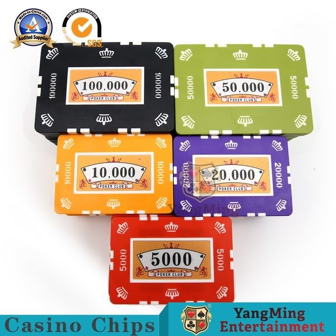 760 PCS Custom Printed Clay Plastic Poker Chips Gift Set In Silver
