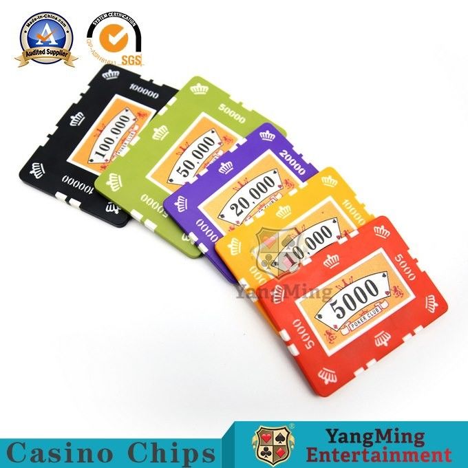 14g Iron Core Gambling Poker Chip Set With Sticker Numbers Circular