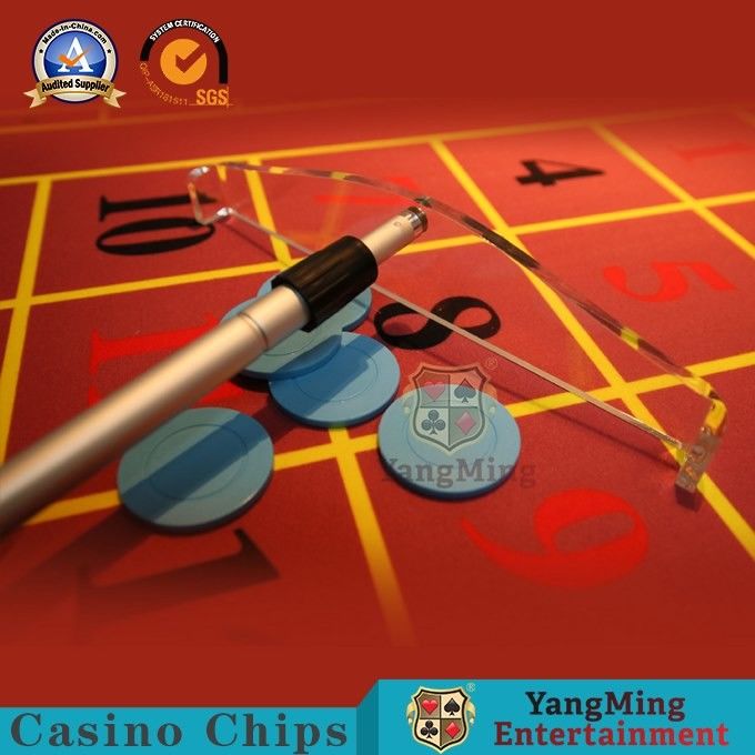 Kualitas Roulette Chip Rake Poker Aluminium Alloy Retractable Baccarat Poker Gambling Products Kartu Besi Chips Code Receiver pabrik