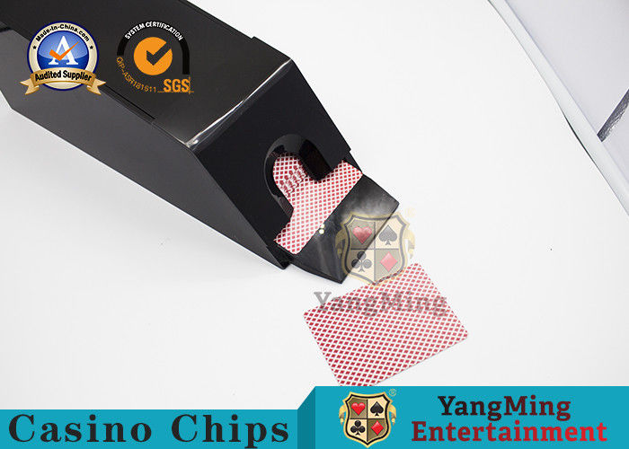 คุณภาพ พลาสติก Shuffle การพนันที่กำหนดเองรองเท้า / 6 สำรับไพ่รองเท้าตัดเรียบ โรงงาน