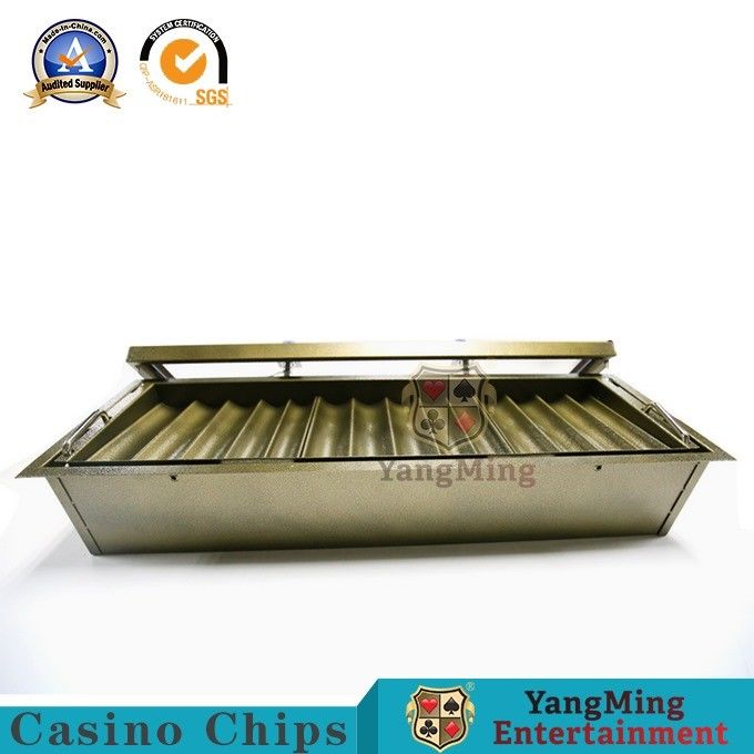 760*210mm Casino Chip Tray 2 Layer Gambling Chips Float Double Lock Poker Chip Case