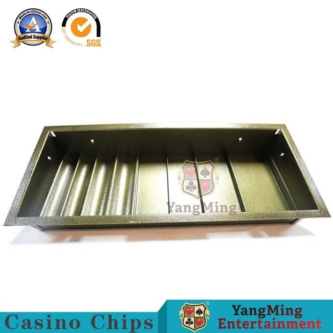 Metal Color Security Lock Casino Chip Tray Set Float Poker Table Chip