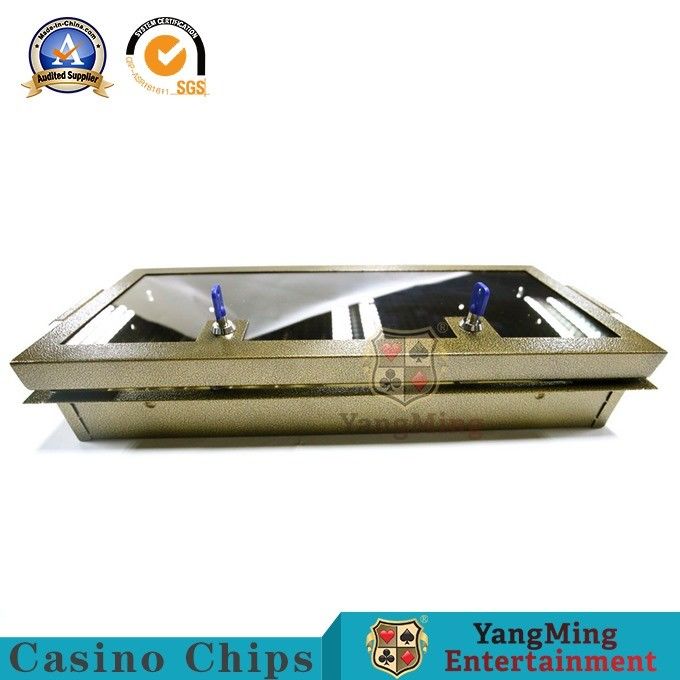 Metal Color Security Lock Casino Chip Tray Set Float Poker Table Chip
