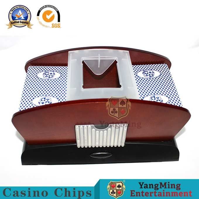 Qualità Singolo Shuffler di gioco di legno della carta del casinò del club del poker VIP della piattaforma dello Shuffler 1-2 della carta da gioco fabbrica