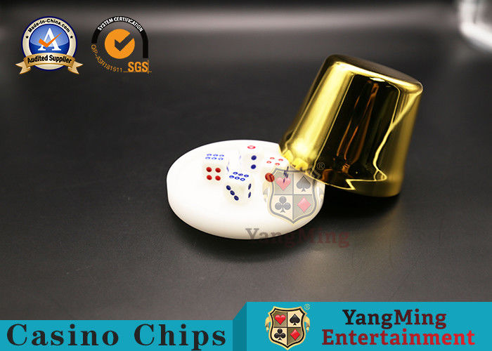 1516 High Density Melamine Playing Cards Dice White Blue Color