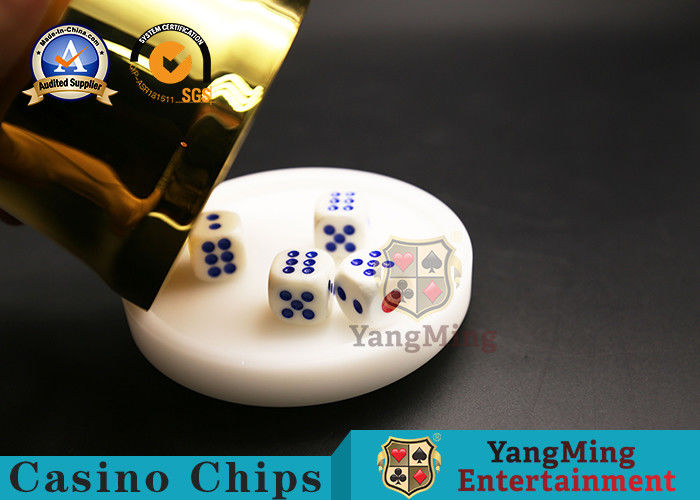 Chất lượng Mật độ cao Melamine Dice trắng Poker Playing Cards Table Game Table Dice nhà máy