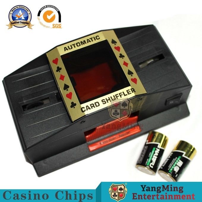 Kualitas 2 Baterai Tunggal Plastik Mesin Shuffle Poker / 1-2 Shuffler Kartu Manual Wakil Klub Hiburan pabrik